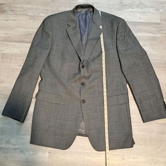 LAUREN RALPH LAUREN Men's Gray 100% WOOL Sport Coat Suit Jacket Blazer 42L - Picture 7 of 16